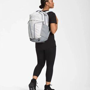North Face surge grey back pack EUC very clean TNF White Metallic (W4271)